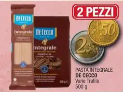 Sidis Pasta integrale De Cecco offerta