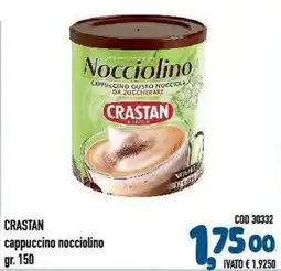 Del Prete Distribuzioni Cappuccino nocciolino Crastan offerta