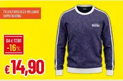 IperFamila Felpa paricollo melange uomo boxing offerta