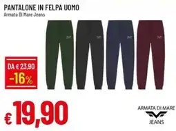 IperFamila Pantalone in felpa uomo Armata Di Mare Jeans offerta