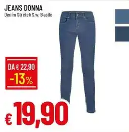 IperFamila Jeans donna Denim Stretch S.w. Basile offerta
