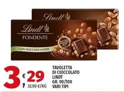 Vivo Supermercati Tavoletta di cioccolato Lindt offerta