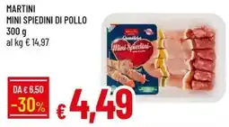 IperFamila Martini mini spiedini di pollo offerta