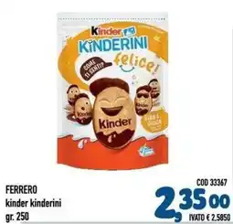 Del Prete Distribuzioni Ferrero kinder kinderini offerta