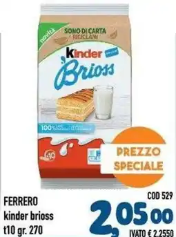 Del Prete Distribuzioni kinder brioss offerta