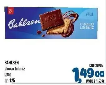 Bahlsen choco leibniz latte