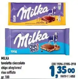 Del Prete Distribuzioni Milka tavolaletta cioccolato chips ahoy/oreo/riso soffiato offerta
