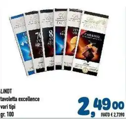 Del Prete Distribuzioni Lindt tavolaletta excellence offerta