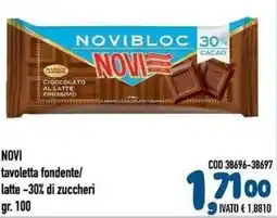 Del Prete Distribuzioni Novi cioccolato al latte offerta