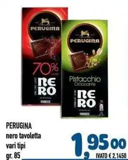 Del Prete Distribuzioni Perugina nero tavoletta offerta