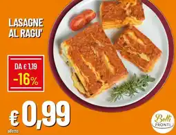 IperFamila Lasagne al ragu' Belli Pronti offerta