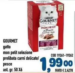 Del Prete Distribuzioni Gourmet gatto mon petit selezione prelibata carni delicate/pesce offerta