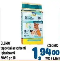 Del Prete Distribuzioni Clendy tappetini assorbenti igienizzanti offerta