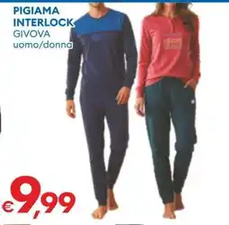 MD Discount PIGIAMA INTERLOCK offerta
