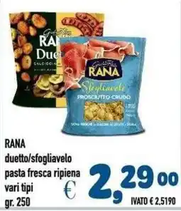 Del Prete Distribuzioni Rana duetto/sfogliavelo pasta fresca ripiena offerta