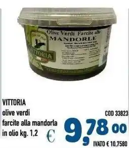 Del Prete Distribuzioni Vittoria olive verdi farcite alla mandorla offerta