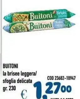 Del Prete Distribuzioni Buitoni la brisee leggera offerta
