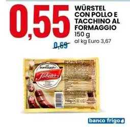 Eurospin WÜRSTEL CON POLLO E TACCHINO AL FORMAGGIO offerta