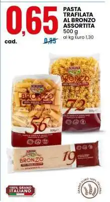 Eurospin PASTA TRAFILATA AL BRONZO ASSORTITA offerta
