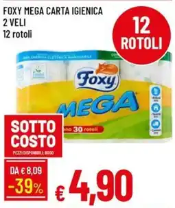 IperFamila Foxy carta igienica mega offerta
