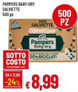 IperFamila Pampers Baby-dry salviette offerta