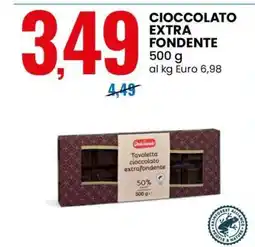 Eurospin CIOCCOLATO EXTRA FONDENTE offerta
