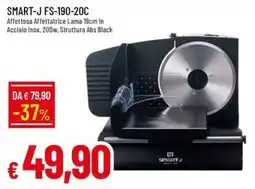 IperFamila Affettosa Affettatrice Lama 19cm In Acciaio Inox, 200w, Struttura Abs Black offerta
