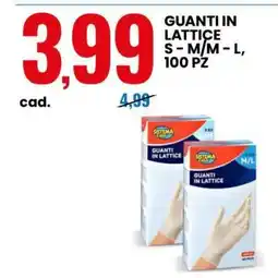 Eurospin GUANTI IN LATTICE offerta