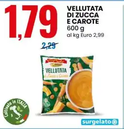 Eurospin Vellutata di zucca e carote offerta