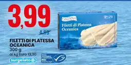 Eurospin ONDA Filetti di Platessa Oceanica offerta