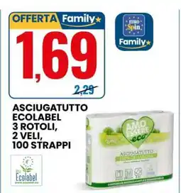 Eurospin ASCIUGATUTTO ECOLABEL offerta