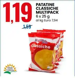 Eurospin PATATINE CLASSICHE MULTIPACK offerta