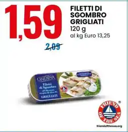 Eurospin Filetti di sgombro grigliati offerta