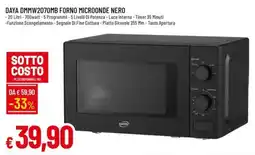 IperFamila Forno microonde nero Daya offerta