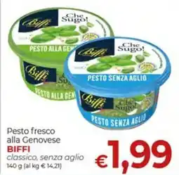 Supermercati Nonna Isa Pesto fresco alla Genovese BIFFI classico, senza aglio offerta