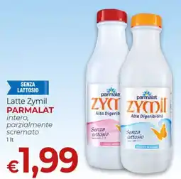 Supermercati Nonna Isa Latte Zymil Parmalat offerta