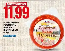 Eurospin Formaggio Pecorino Rosso Il Cipresso offerta