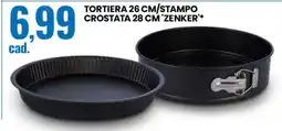 Eurospin TORTIERA 26 CM/STAMPO CROSTATA 28 CM 'ZENKER' offerta