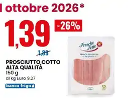Eurospin Prosciutto Cotto Alta Qualità offerta