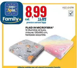 Eurospin PLAID IN MICROFIBRA offerta