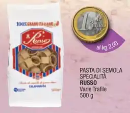 Sidis Pasta di semola specialità Russo offerta