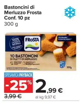 Carrefour Bastoncini di Merluzzo Frosta Conf. 10 pz offerta