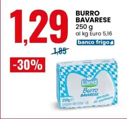 Eurospin BURRO BAVARESE offerta