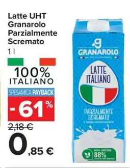 Carrefour Latte UHT Granarolo parzialmente scremato offerta
