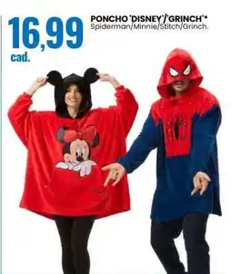 Eurospin PONCHO 'DISNEY'/'GRINCH' offerta
