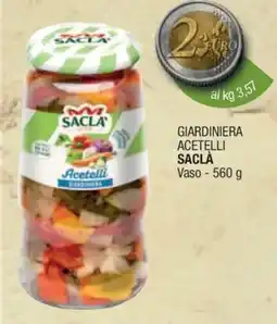 Sidis Giardiniera acetelli Saclà offerta