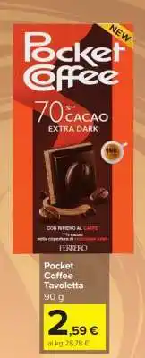 Carrefour Pocket Coffee Tavoletta offerta