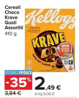 Carrefour Cereali Choco Krave Gusti Assortiti offerta
