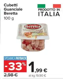 Carrefour Cubetti Guanciale Beretta offerta