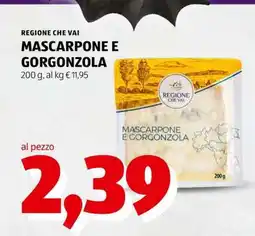 ALDI REGIONE CHE VAI MASCARPONE E GORGONZOLA offerta
